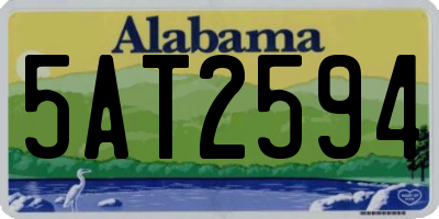 AL license plate 5AT2594