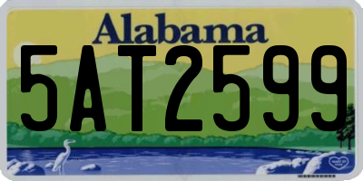 AL license plate 5AT2599
