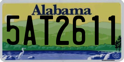 AL license plate 5AT2611