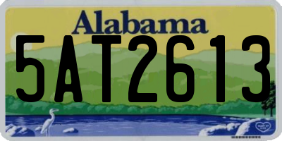 AL license plate 5AT2613