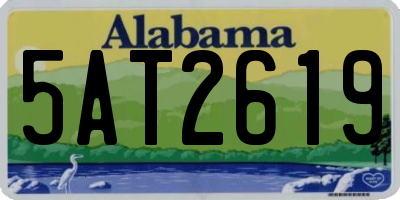 AL license plate 5AT2619