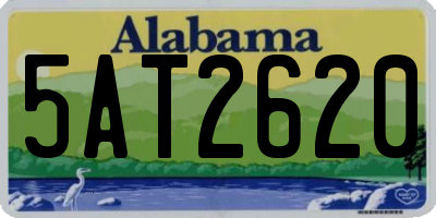 AL license plate 5AT2620