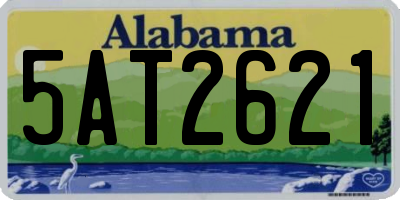 AL license plate 5AT2621