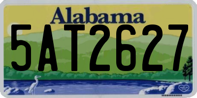 AL license plate 5AT2627
