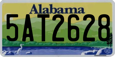 AL license plate 5AT2628