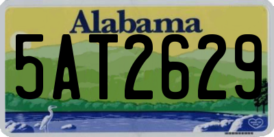 AL license plate 5AT2629