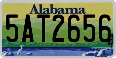 AL license plate 5AT2656