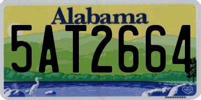 AL license plate 5AT2664
