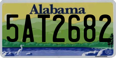 AL license plate 5AT2682