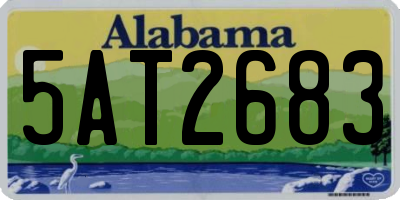 AL license plate 5AT2683