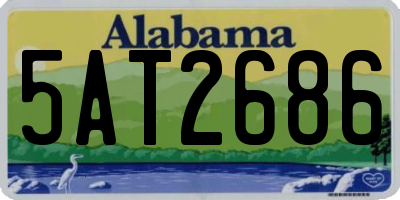 AL license plate 5AT2686