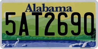 AL license plate 5AT2690