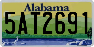 AL license plate 5AT2691