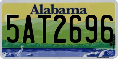 AL license plate 5AT2696