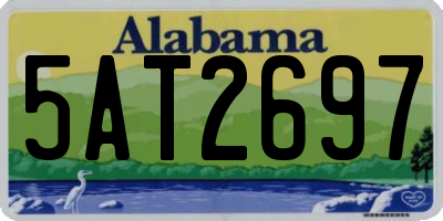AL license plate 5AT2697