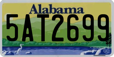 AL license plate 5AT2699