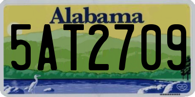 AL license plate 5AT2709