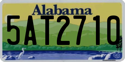 AL license plate 5AT2710