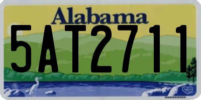 AL license plate 5AT2711