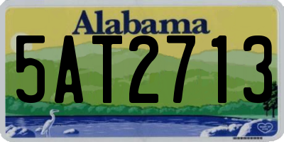 AL license plate 5AT2713