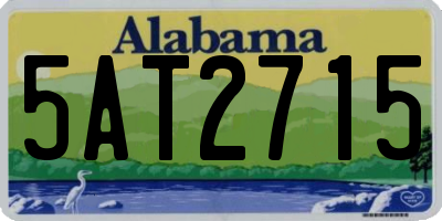 AL license plate 5AT2715
