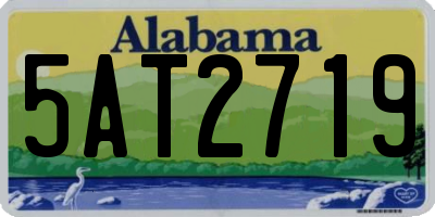 AL license plate 5AT2719