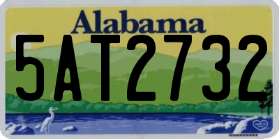 AL license plate 5AT2732
