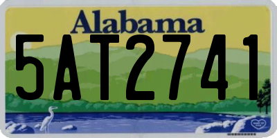 AL license plate 5AT2741