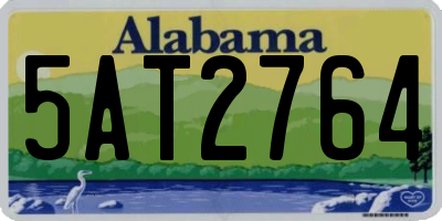 AL license plate 5AT2764