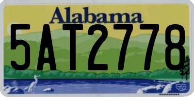 AL license plate 5AT2778