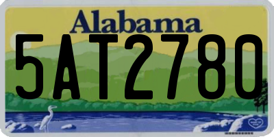 AL license plate 5AT2780
