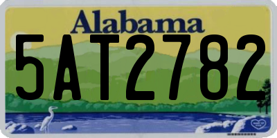 AL license plate 5AT2782