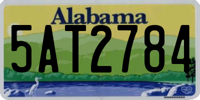 AL license plate 5AT2784