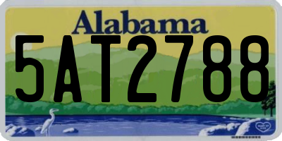 AL license plate 5AT2788