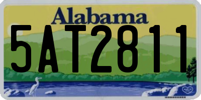 AL license plate 5AT2811