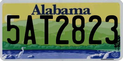 AL license plate 5AT2823