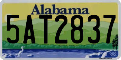 AL license plate 5AT2837