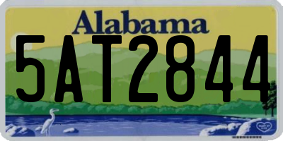 AL license plate 5AT2844