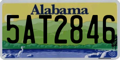 AL license plate 5AT2846