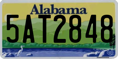 AL license plate 5AT2848