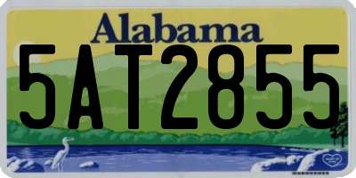 AL license plate 5AT2855