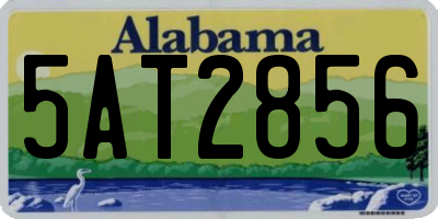 AL license plate 5AT2856