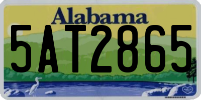 AL license plate 5AT2865