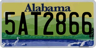 AL license plate 5AT2866