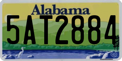 AL license plate 5AT2884