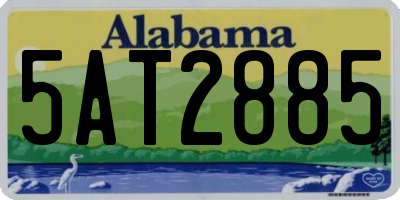 AL license plate 5AT2885