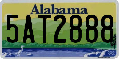 AL license plate 5AT2888