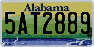 AL license plate 5AT2889