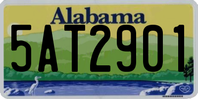 AL license plate 5AT2901