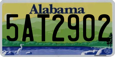 AL license plate 5AT2902